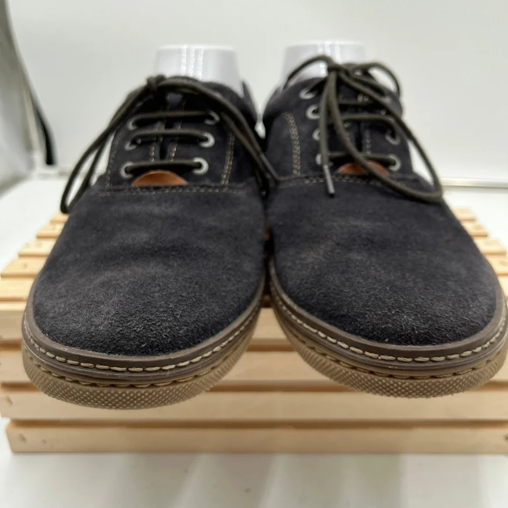 Johnston & Murphy Oxford Shoes Suede Casual Dark Gray Mens 10.5M 59-10717